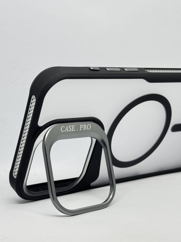 IP 15 PRO MAX - Matte Mobile Phone Case with Metal Lens Holder