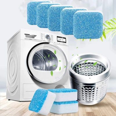 12Pcs Washing Machine Cleaning Effervescent Tablets Solid Deep Cleaning Remover Tablets
